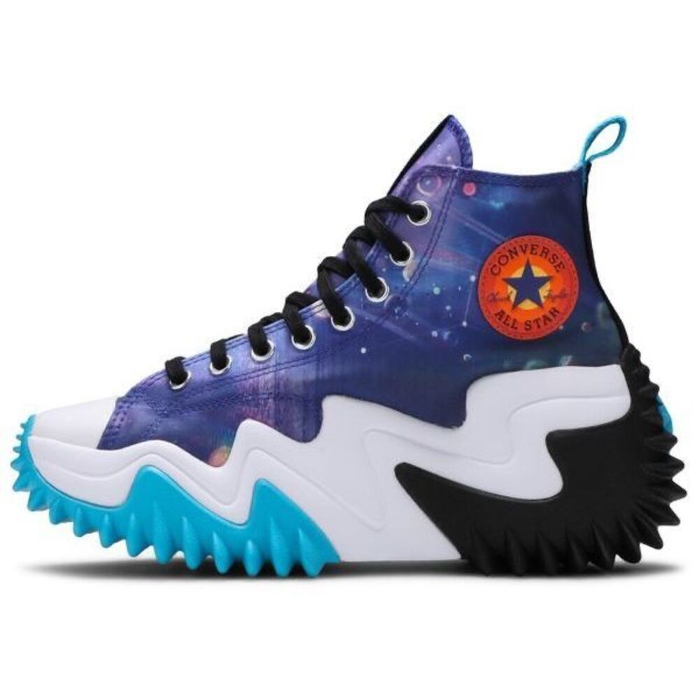 Converse Run Star Motion Hi Galaxy Platform Sneakers Women 45 Space Print Chunk